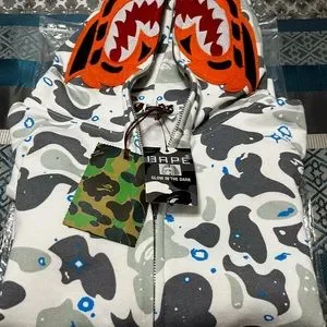 パーカー・フーディ BAPE x Heron Preston Mix 1st Camo Shark Zip Hoodie BAPE x Heron Preston Mix 1st Camo Shark Relaxed Fit Full Zip